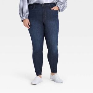 Women's Universal Thread High-Rise Skinny Jeans Blue Dusk 00 Short